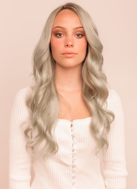 20 inch Full Volume Clip in Hair Extensions #Silver