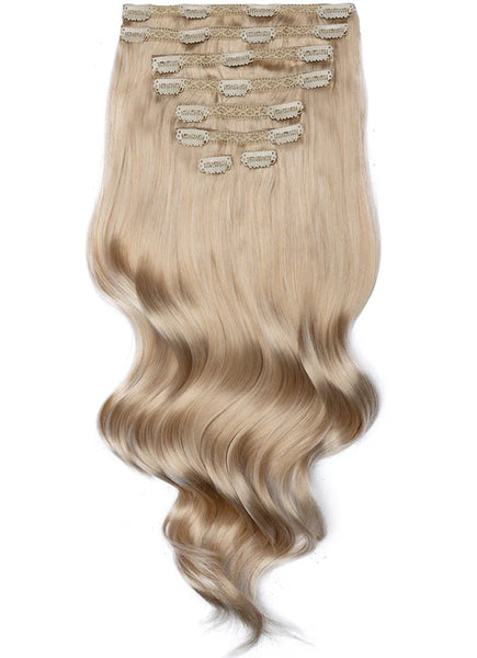 16 Inch Full Volume Clip in Hair Extensions #Light Grey