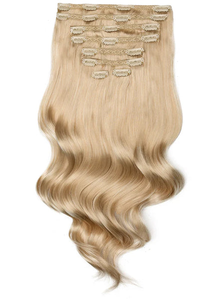 16 Inch Ultimate Volume Clip in Hair Extensions #Ice Blonde