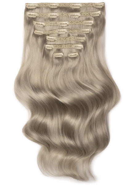 16 Inch Ultimate Volume Clip in Hair Extensions #Silver