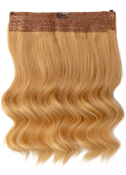 22 Inch Invisible Wire Hair Extensions #16 Light Golden Blonde