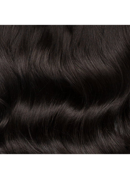 24 Inch Deluxe Clip in Hair Extensions #1B Natural Black