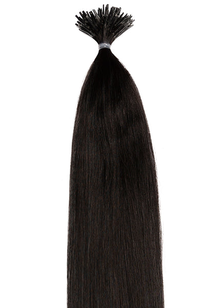 20 Inch Micro Bead Stick/ I-Tip Hair Extensions #1B Natural Black