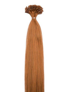 20 Inch Nail/ U-Tip Hair Extensions #6 Light Chestnut Brown