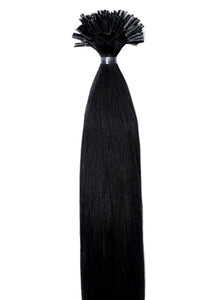 24 Inch Nail/ U-Tip Hair Extensions #1 Jet Black